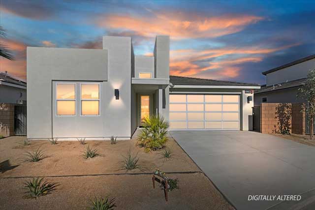 front of lot 1 plan 3 at Montecito.